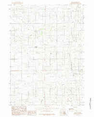 Bill SE Wyoming Historical topographic map, 1:24000 scale, 7.5 X 7.5 Minute, Year 1984