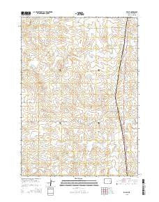 Bill SE Wyoming Current topographic map, 1:24000 scale, 7.5 X 7.5 Minute, Year 2015
