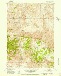 Birdseye Pass Wyoming Historical topographic map, 1:24000 scale, 7.5 X 7.5 Minute, Year 1951