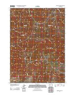 Birdseye Pass Wyoming Historical topographic map, 1:24000 scale, 7.5 X 7.5 Minute, Year 2012