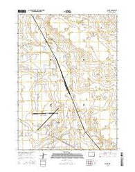 Bishop Wyoming Current topographic map, 1:24000 scale, 7.5 X 7.5 Minute, Year 2015