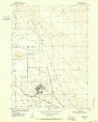 Bishop Wyoming Historical topographic map, 1:24000 scale, 7.5 X 7.5 Minute, Year 1952