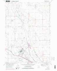 Bishop Wyoming Historical topographic map, 1:24000 scale, 7.5 X 7.5 Minute, Year 1960