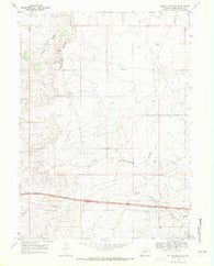 Bitter Creek NE Wyoming Historical topographic map, 1:24000 scale, 7.5 X 7.5 Minute, Year 1968