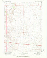 Bitter Creek NE Wyoming Historical topographic map, 1:24000 scale, 7.5 X 7.5 Minute, Year 1968