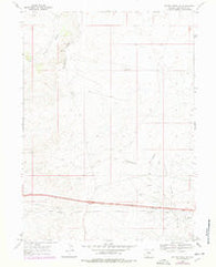 Bitter Creek NE Wyoming Historical topographic map, 1:24000 scale, 7.5 X 7.5 Minute, Year 1968