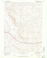 Bitter Creek NW Wyoming Historical topographic map, 1:24000 scale, 7.5 X 7.5 Minute, Year 1968