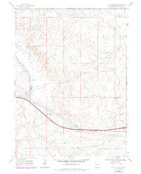 Bitter Creek NW Wyoming Historical topographic map, 1:24000 scale, 7.5 X 7.5 Minute, Year 1968
