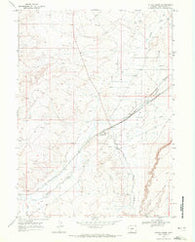 Bitter Creek Wyoming Historical topographic map, 1:24000 scale, 7.5 X 7.5 Minute, Year 1968