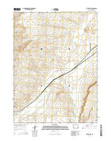 Bitter Creek Wyoming Current topographic map, 1:24000 scale, 7.5 X 7.5 Minute, Year 2015