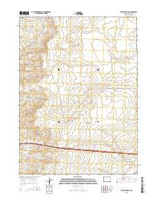 Bitter Creek NE Wyoming Current topographic map, 1:24000 scale, 7.5 X 7.5 Minute, Year 2015