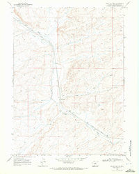 Black Buttes Wyoming Historical topographic map, 1:24000 scale, 7.5 X 7.5 Minute, Year 1968