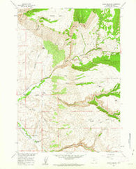 Black Mountain Wyoming Historical topographic map, 1:24000 scale, 7.5 X 7.5 Minute, Year 1960