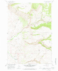 Black Mountain Wyoming Historical topographic map, 1:24000 scale, 7.5 X 7.5 Minute, Year 1960