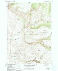 Black Mountain Wyoming Historical topographic map, 1:24000 scale, 7.5 X 7.5 Minute, Year 1960