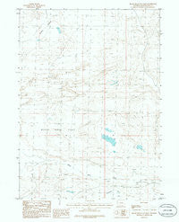 Black Rock Flat East Wyoming Historical topographic map, 1:24000 scale, 7.5 X 7.5 Minute, Year 1986