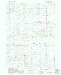 Black Rock Flat West Wyoming Historical topographic map, 1:24000 scale, 7.5 X 7.5 Minute, Year 1986