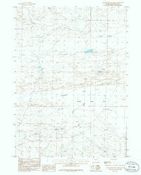 Black Rock Flat West Wyoming Historical topographic map, 1:24000 scale, 7.5 X 7.5 Minute, Year 1986