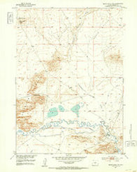 Black Rock Gap Wyoming Historical topographic map, 1:24000 scale, 7.5 X 7.5 Minute, Year 1951