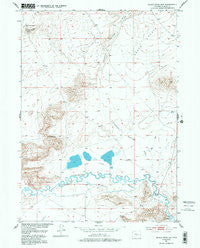 Black Rock Gap Wyoming Historical topographic map, 1:24000 scale, 7.5 X 7.5 Minute, Year 1951
