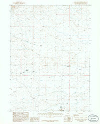 Black Rock North Wyoming Historical topographic map, 1:24000 scale, 7.5 X 7.5 Minute, Year 1986