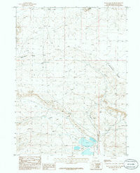 Black Rock South Wyoming Historical topographic map, 1:24000 scale, 7.5 X 7.5 Minute, Year 1986
