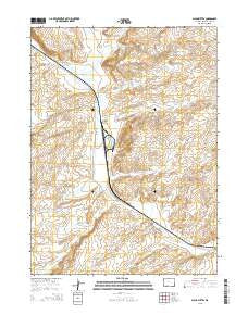 Black Buttes Wyoming Current topographic map, 1:24000 scale, 7.5 X 7.5 Minute, Year 2015
