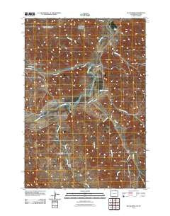 Black Draw Wyoming Historical topographic map, 1:24000 scale, 7.5 X 7.5 Minute, Year 2011