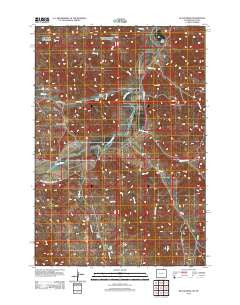 Black Draw Wyoming Historical topographic map, 1:24000 scale, 7.5 X 7.5 Minute, Year 2012
