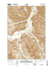 Black Draw Wyoming Current topographic map, 1:24000 scale, 7.5 X 7.5 Minute, Year 2015