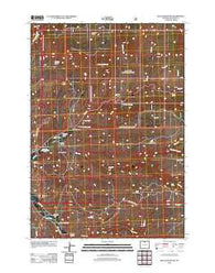 Black Mountain Wyoming Historical topographic map, 1:24000 scale, 7.5 X 7.5 Minute, Year 2012