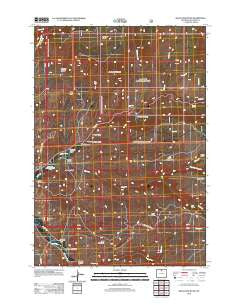 Black Mountain Wyoming Historical topographic map, 1:24000 scale, 7.5 X 7.5 Minute, Year 2012