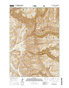 Black Mountain Wyoming Current topographic map, 1:24000 scale, 7.5 X 7.5 Minute, Year 2015