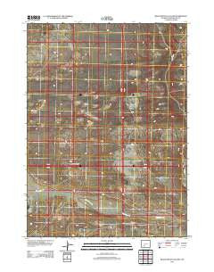 Black Rock Flat East Wyoming Historical topographic map, 1:24000 scale, 7.5 X 7.5 Minute, Year 2012