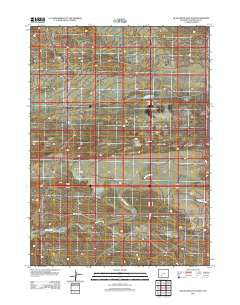 Black Rock Flat West Wyoming Historical topographic map, 1:24000 scale, 7.5 X 7.5 Minute, Year 2012