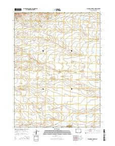 Black Rock North Wyoming Current topographic map, 1:24000 scale, 7.5 X 7.5 Minute, Year 2015