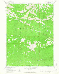 Blackhall Mountain Wyoming Historical topographic map, 1:24000 scale, 7.5 X 7.5 Minute, Year 1961