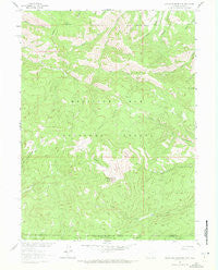Blackhall Mountain Wyoming Historical topographic map, 1:24000 scale, 7.5 X 7.5 Minute, Year 1961