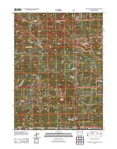 Blackhall Mountain Wyoming Historical topographic map, 1:24000 scale, 7.5 X 7.5 Minute, Year 2012