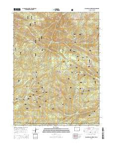 Blackhall Mountain Wyoming Current topographic map, 1:24000 scale, 7.5 X 7.5 Minute, Year 2015