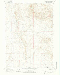 Blackjack Ranch Wyoming Historical topographic map, 1:24000 scale, 7.5 X 7.5 Minute, Year 1959