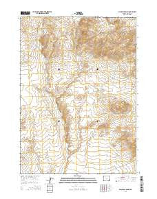Blackjack Ranch Wyoming Current topographic map, 1:24000 scale, 7.5 X 7.5 Minute, Year 2015