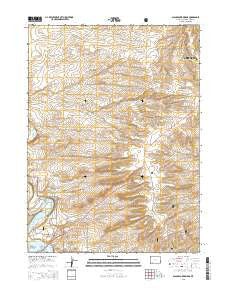 Blacks Fork Bridge Wyoming Current topographic map, 1:24000 scale, 7.5 X 7.5 Minute, Year 2015