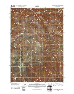 Blacktail Deer Creek Wyoming Historical topographic map, 1:24000 scale, 7.5 X 7.5 Minute, Year 2011