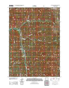 Blind Bull Creek Wyoming Historical topographic map, 1:24000 scale, 7.5 X 7.5 Minute, Year 2012