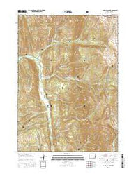 Blind Bull Creek Wyoming Current topographic map, 1:24000 scale, 7.5 X 7.5 Minute, Year 2015