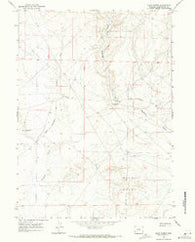 Blue Forest Wyoming Historical topographic map, 1:24000 scale, 7.5 X 7.5 Minute, Year 1968