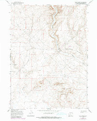 Blue Forest Wyoming Historical topographic map, 1:24000 scale, 7.5 X 7.5 Minute, Year 1968