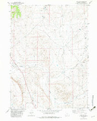 Blue Gap Wyoming Historical topographic map, 1:24000 scale, 7.5 X 7.5 Minute, Year 1982