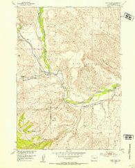 Blue Holes Wyoming Historical topographic map, 1:24000 scale, 7.5 X 7.5 Minute, Year 1952